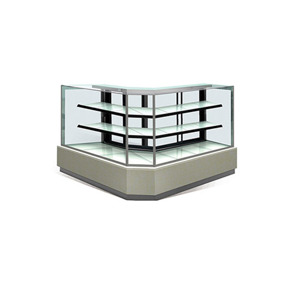 corner refrigerated cake case